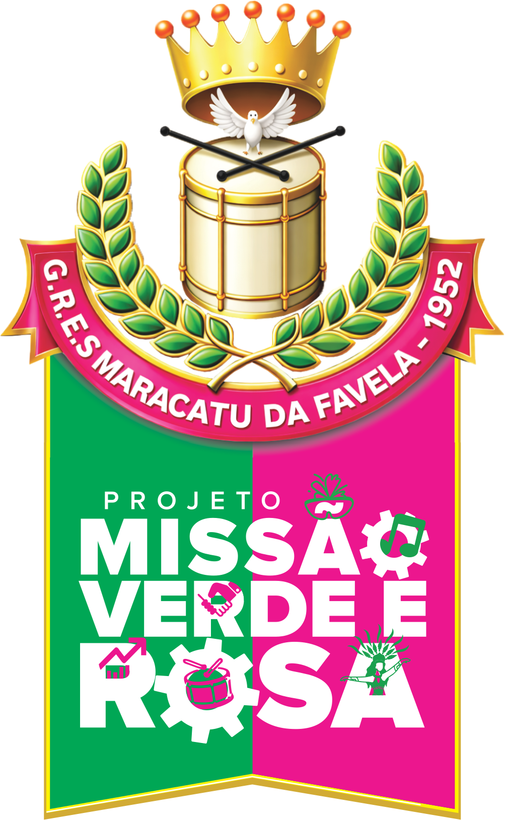 Logo Missão Verde e Rosa